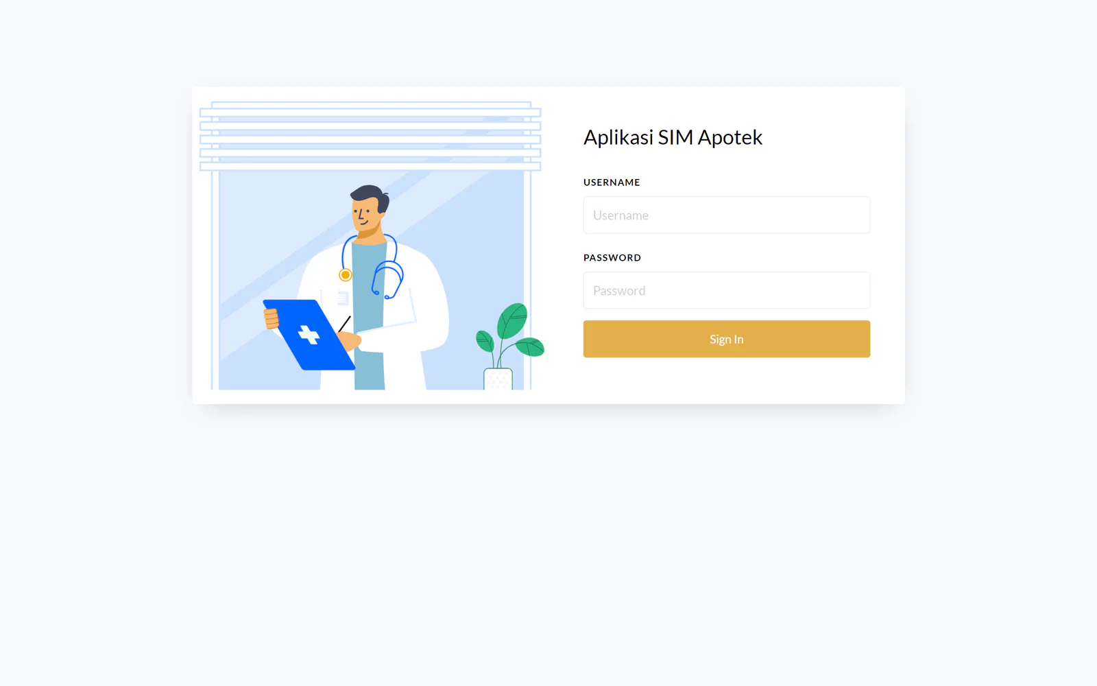 Sistem Informasi Manajemen Apotek untuk stok resep dan transaksi